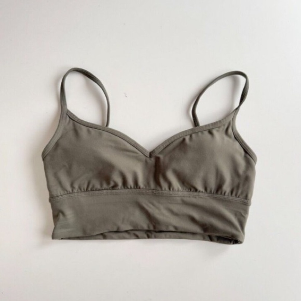 NWOT lululemon athletica Olive Green Light Support Bralette